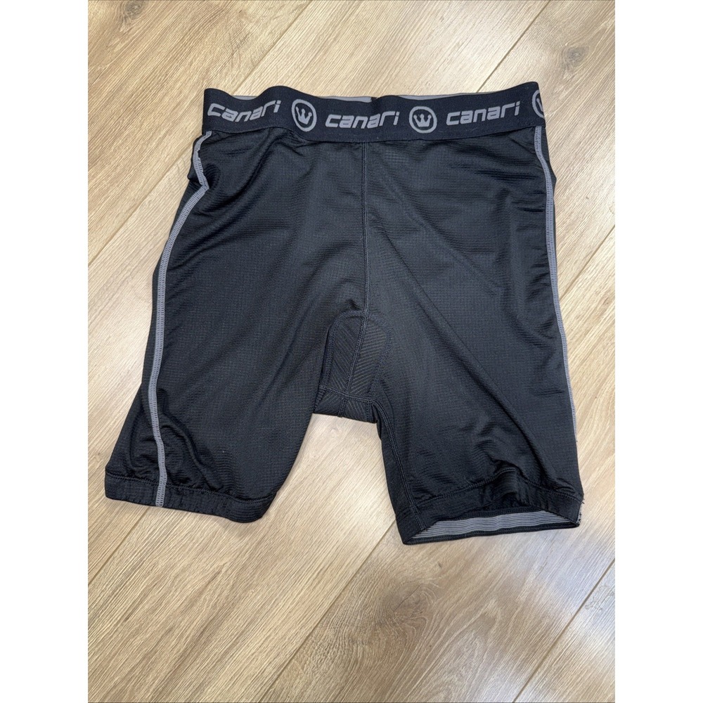 Canari Mens Cushioned Cycling‎ Shorts Sz.L/Black/Athletic/Compression